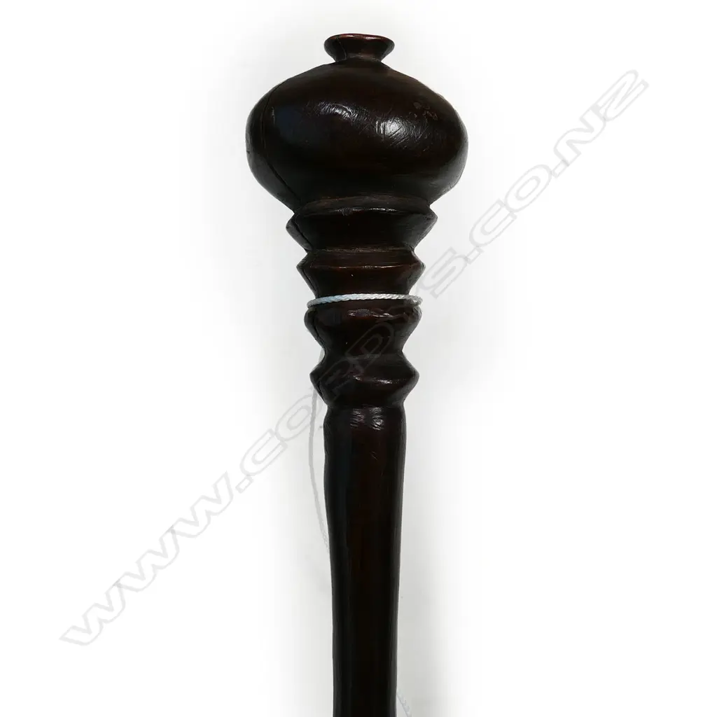 HARDWOOD KNOBKERRIE CLUB w. RINGED HEAD L.480mm... Image 1++